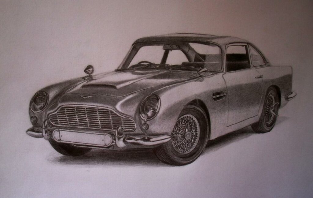 Aston Martin DB5 2013, 21x30 Carbon